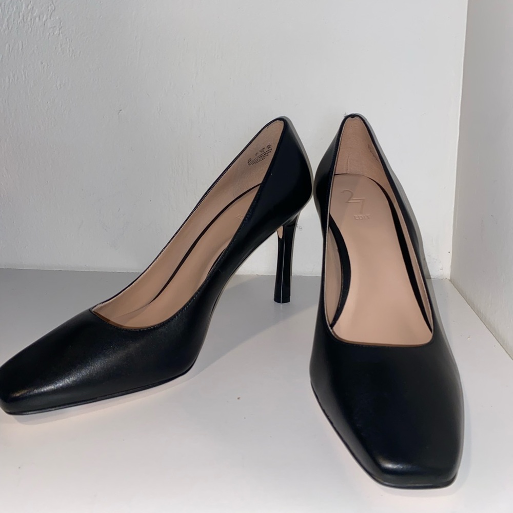 Nordstrom -27 Edit Square toe heels - leather